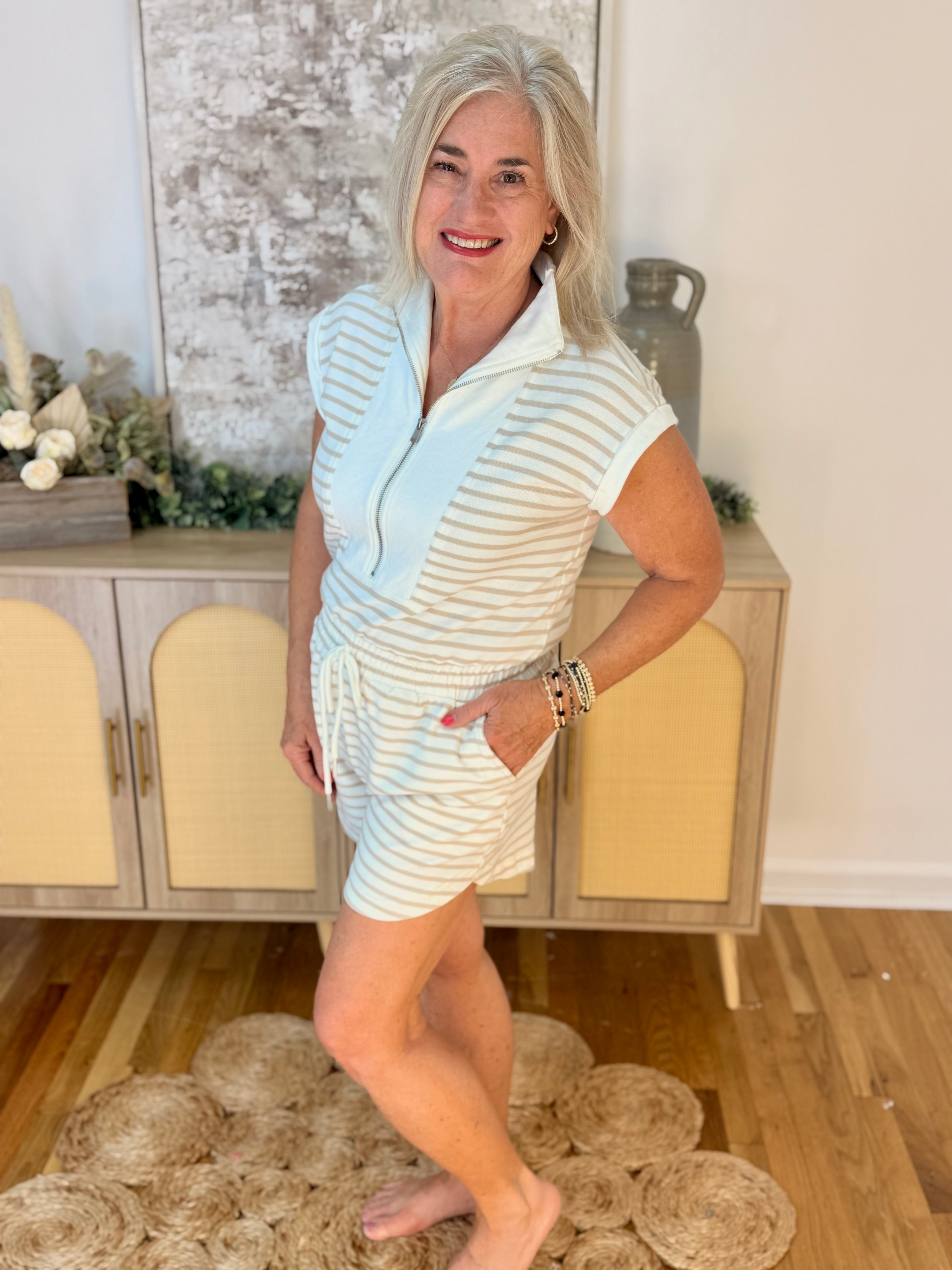 Day Off Romper-Blu Pepper-The Lovely Closet, Women's Fashion Boutique in Alexandria, KY