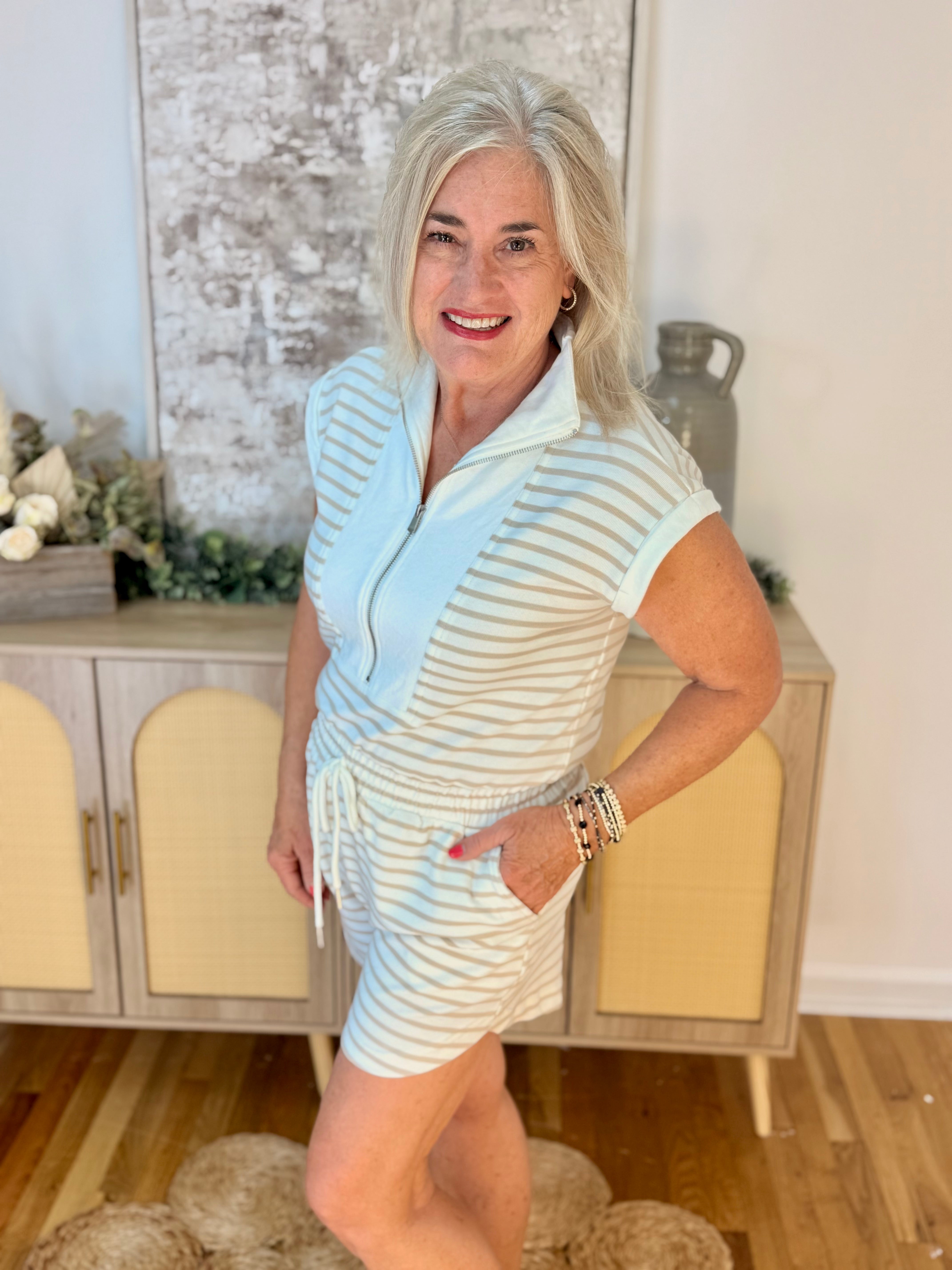 Day Off Romper-Blu Pepper-The Lovely Closet, Women's Fashion Boutique in Alexandria, KY