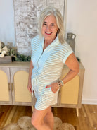 Day Off Romper-Blu Pepper-The Lovely Closet, Women's Fashion Boutique in Alexandria, KY