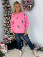 Sarah Green Trees Pullover-350 Holiday-Mary Square-The Lovely Closet, Women's Fashion Boutique in Alexandria, KY