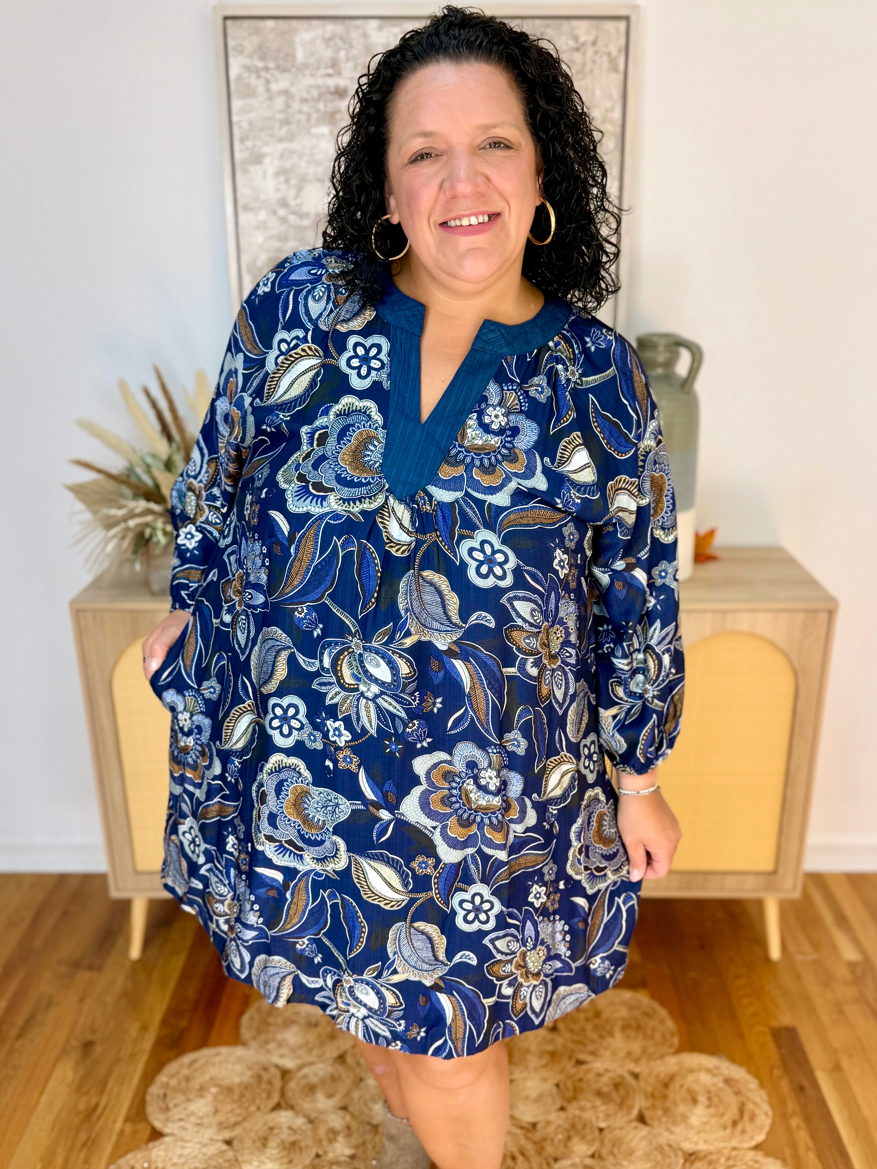Modern Heritage Dress-180 Dresses-Umgee-The Lovely Closet, Women's Fashion Boutique in Alexandria, KY