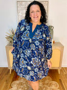 Modern Heritage Dress-180 Dresses-Umgee-The Lovely Closet, Women's Fashion Boutique in Alexandria, KY