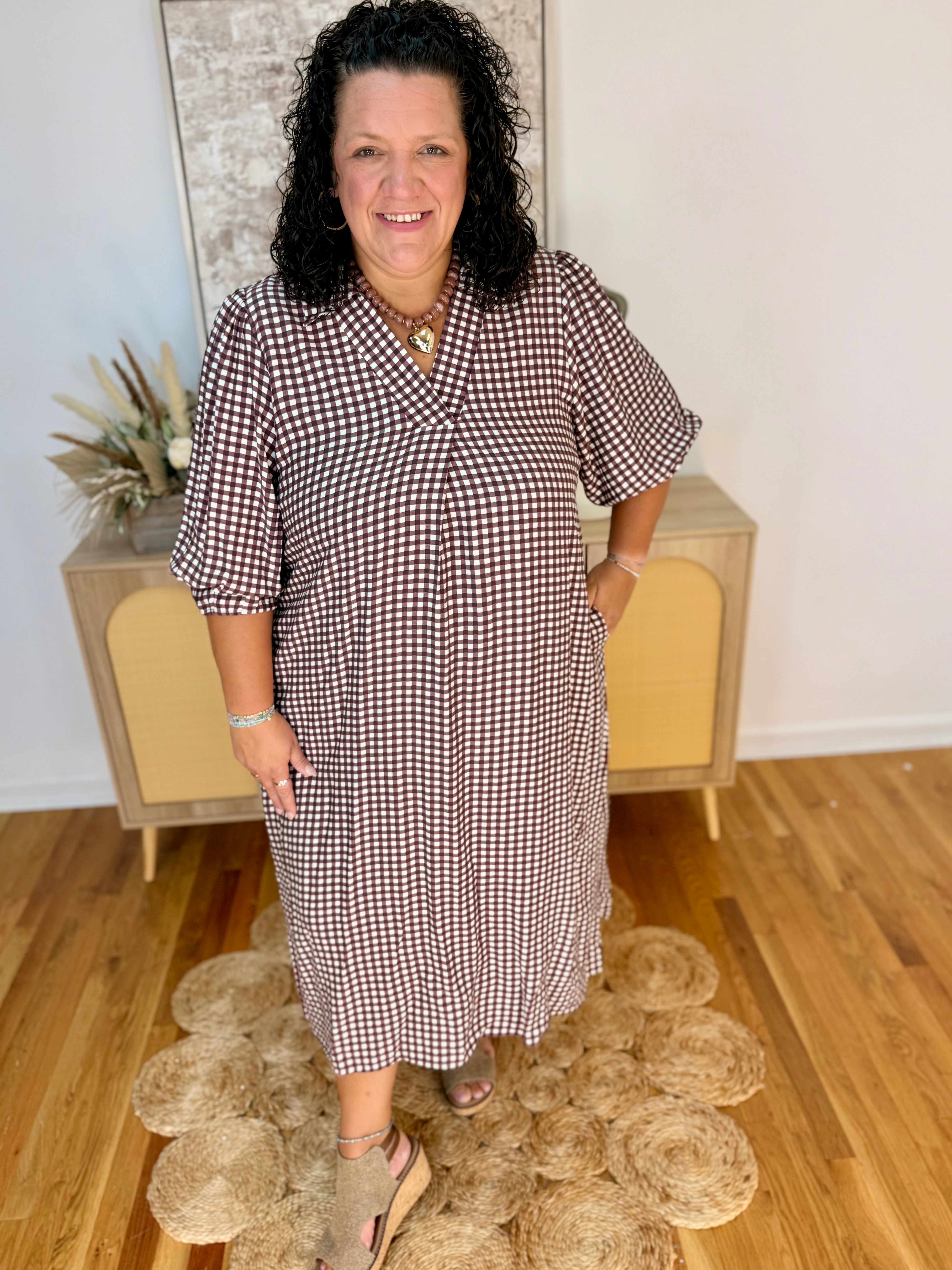 Changing Seasons Midi Dress-180 Dresses-Umgee-The Lovely Closet, Women's Fashion Boutique in Alexandria, KY