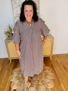 Changing Seasons Midi Dress-180 Dresses-Umgee-The Lovely Closet, Women's Fashion Boutique in Alexandria, KY