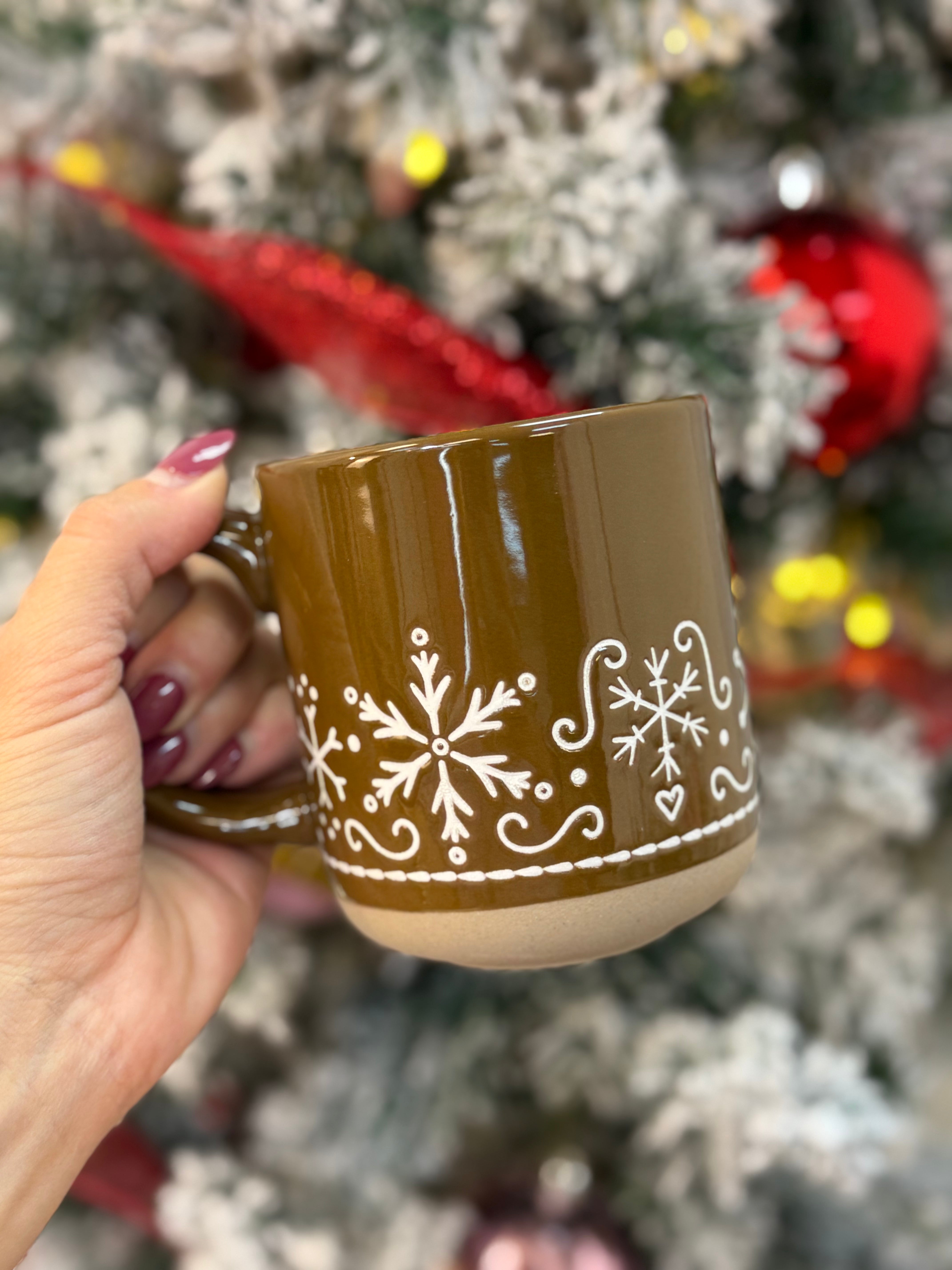 Gingerbread Stoneware Coffee Mug-310 Gift-Sweet Water Decor-The Lovely Closet, Women's Fashion Boutique in Alexandria, KY