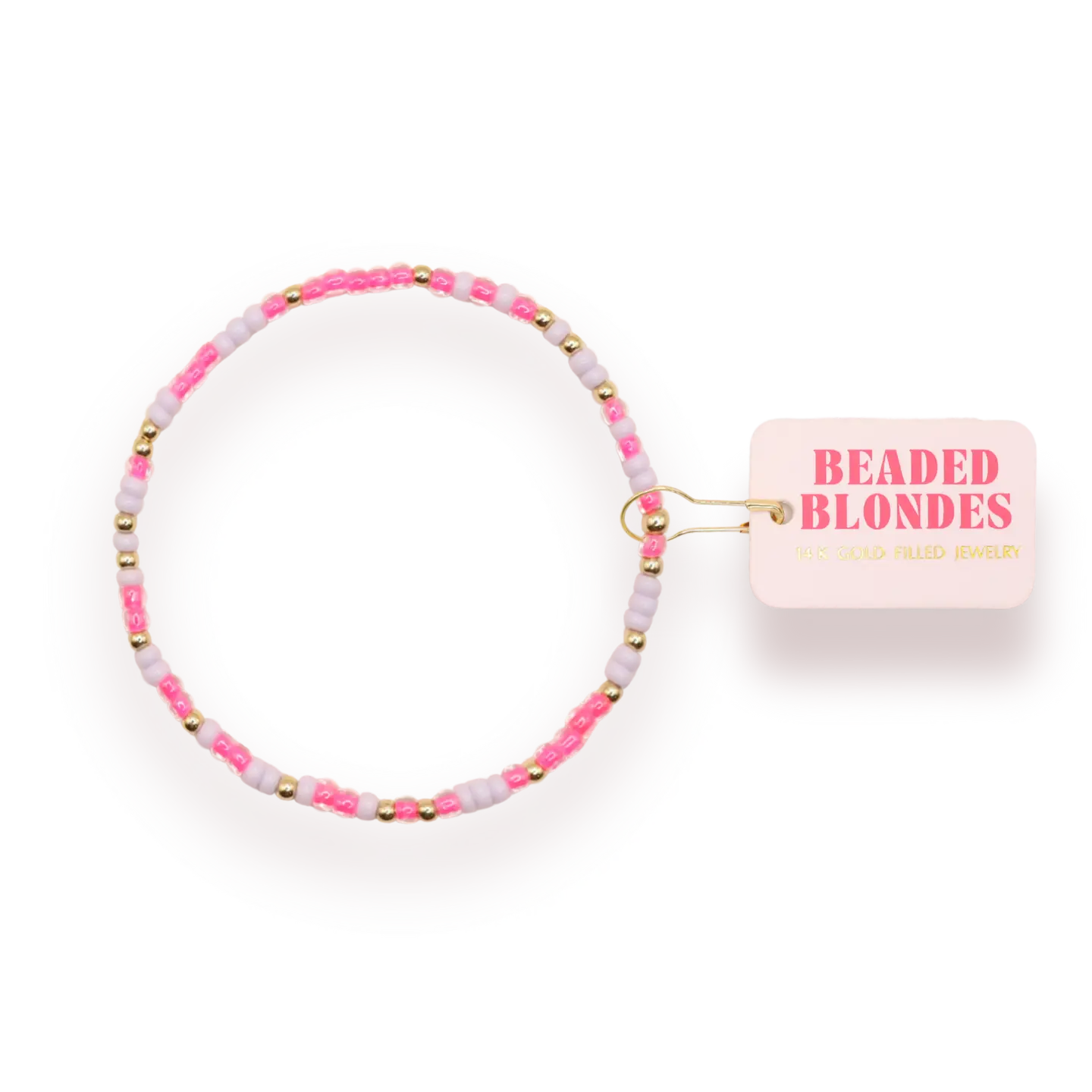 *Pre-Order*Hot Pink & Lilac Sprinkle: Std. 6.75-bracelets-Beaded Blondes-The Lovely Closet, Women's Fashion Boutique in Alexandria, KY