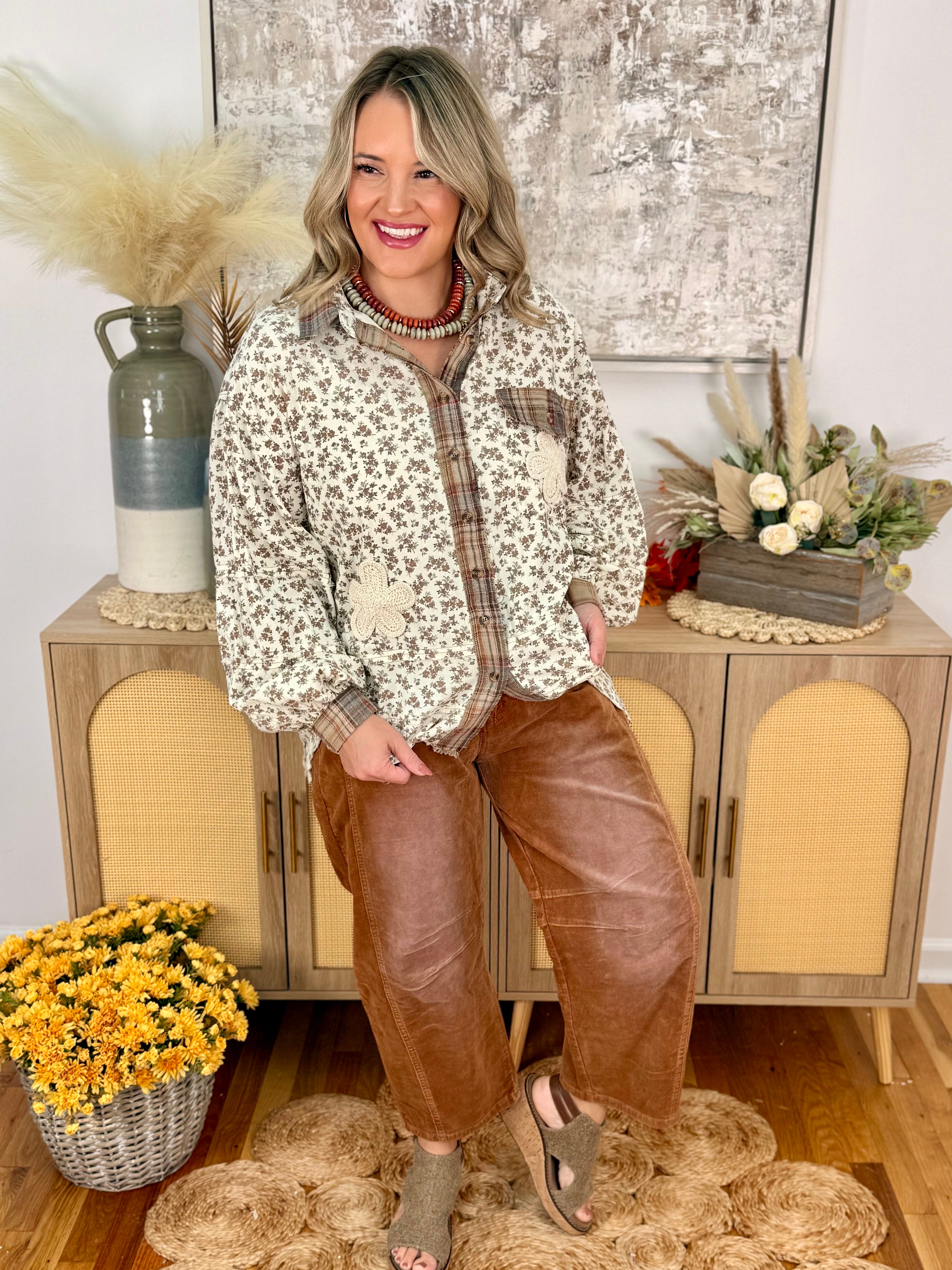 Gathered in Gratitude Long Sleeve Top-110 Long Sleeve Top-easel-The Lovely Closet, Women's Fashion Boutique in Alexandria, KY