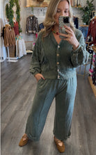 Places to be Cardigan - Olive-140 Sweaters-jHer-The Lovely Closet, Women's Fashion Boutique in Alexandria, KY