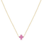 16” Necklace Gold - Signature Cross Small-260 eNewton-The Lovely Closet-The Lovely Closet, Women's Fashion Boutique in Alexandria, KY