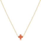 16” Necklace Gold - Signature Cross Small-260 eNewton-The Lovely Closet-The Lovely Closet, Women's Fashion Boutique in Alexandria, KY