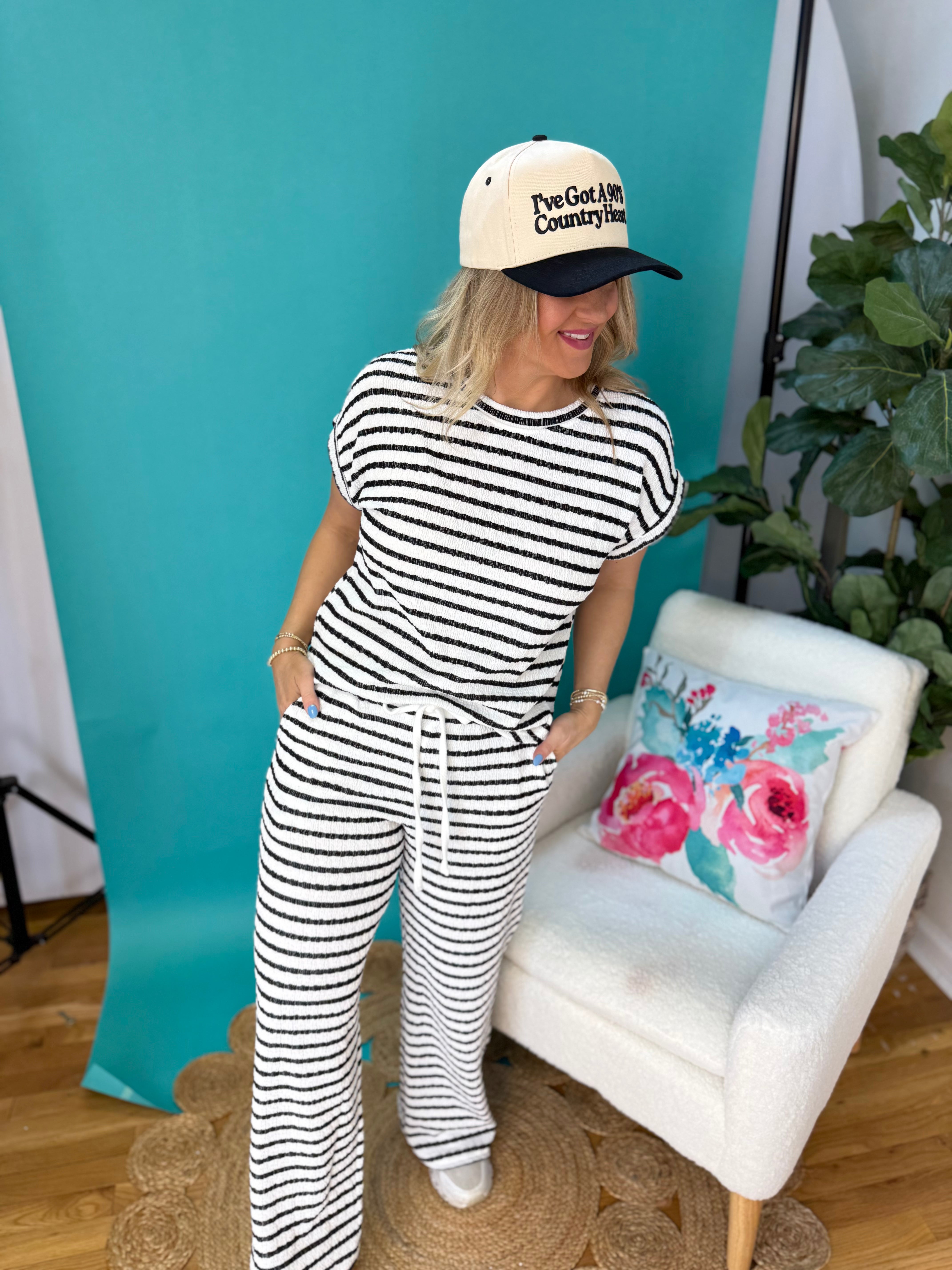 Relax and Repeat Short Sleeve Knit Top - Black-100 Short Sleeve Tops-Blu Pepper-The Lovely Closet, Women's Fashion Boutique in Alexandria, KY