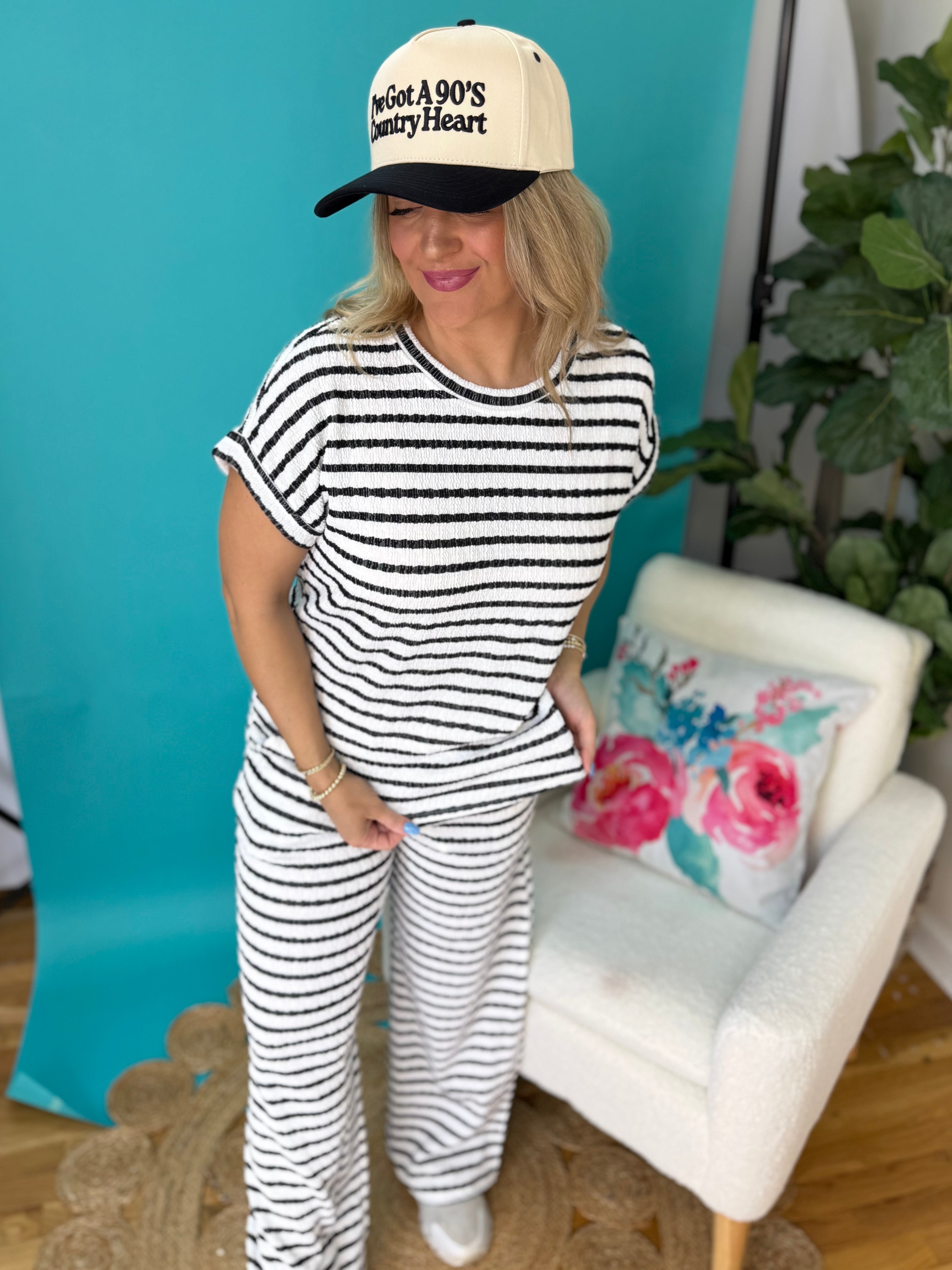 Relax and Repeat Short Sleeve Knit Top - Black-100 Short Sleeve Tops-Blu Pepper-The Lovely Closet, Women's Fashion Boutique in Alexandria, KY