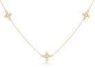 Choker Simplicity Chain Gold - Classic Beaded Signature Cross Gold-260 eNewton-enewton-The Lovely Closet, Women's Fashion Boutique in Alexandria, KY