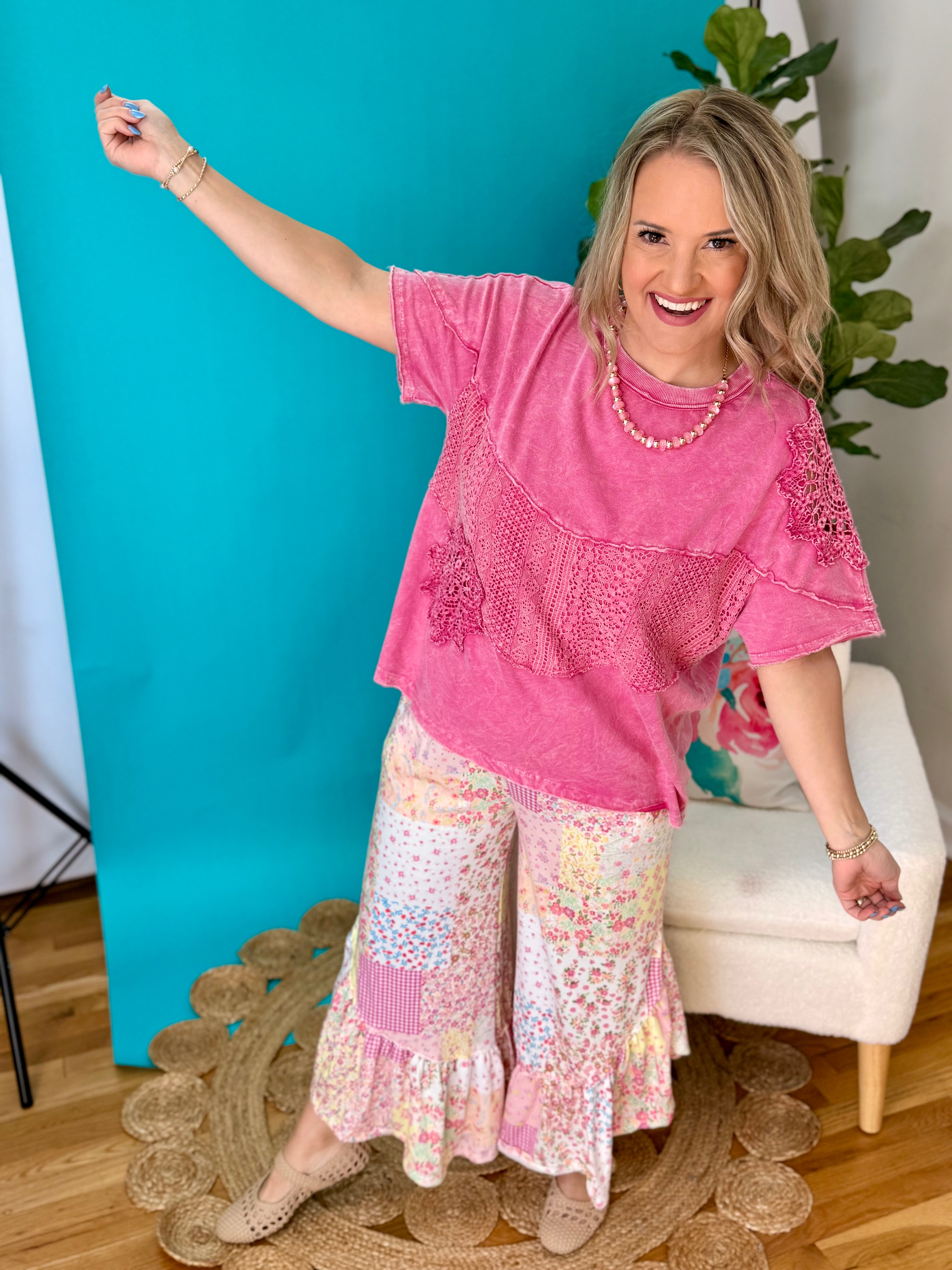 Casual & Cute Mineral Washed Top-100 Short Sleeve Tops-J.Her-The Lovely Closet, Women's Fashion Boutique in Alexandria, KY