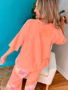 Too Comfy To Care Patchwork Pants-240 Pants-J.Her-The Lovely Closet, Women's Fashion Boutique in Alexandria, KY