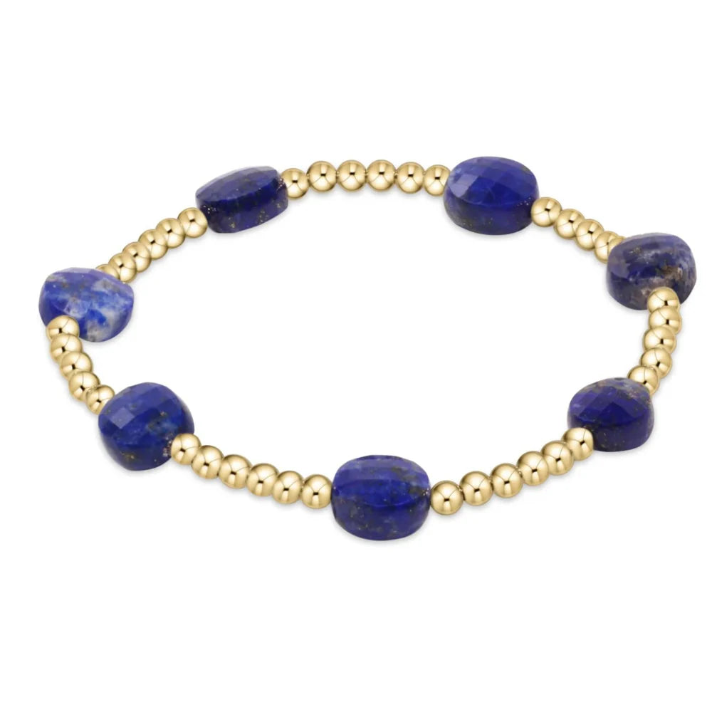 Admire Gold 3MM Bracelet - Lapis-260 eNewton-eNewton-The Lovely Closet, Women's Fashion Boutique in Alexandria, KY