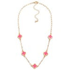 Neon Pink Charm Necklace-250 Jewelry-The Lovely Closet-The Lovely Closet, Women's Fashion Boutique in Alexandria, KY