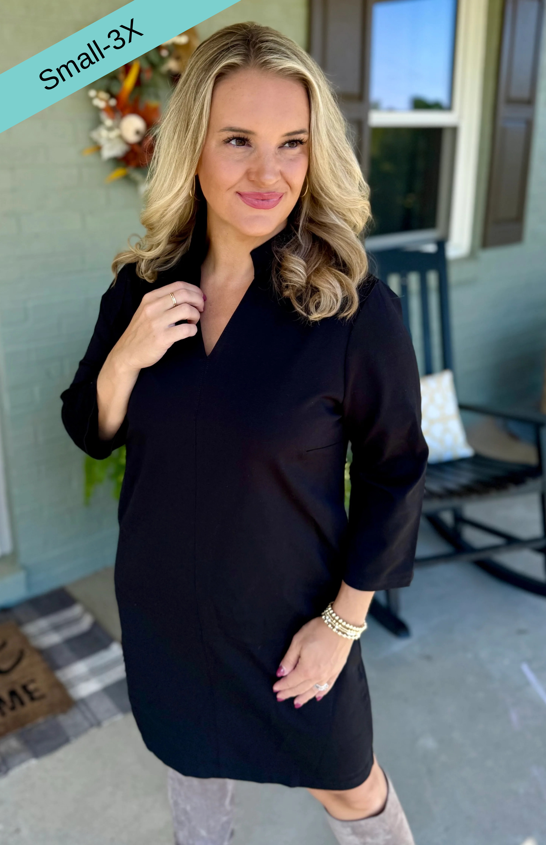 Magic A-Line Dress - Black-180 Dresses-Dear Scarlett-The Lovely Closet, Women's Fashion Boutique in Alexandria, KY