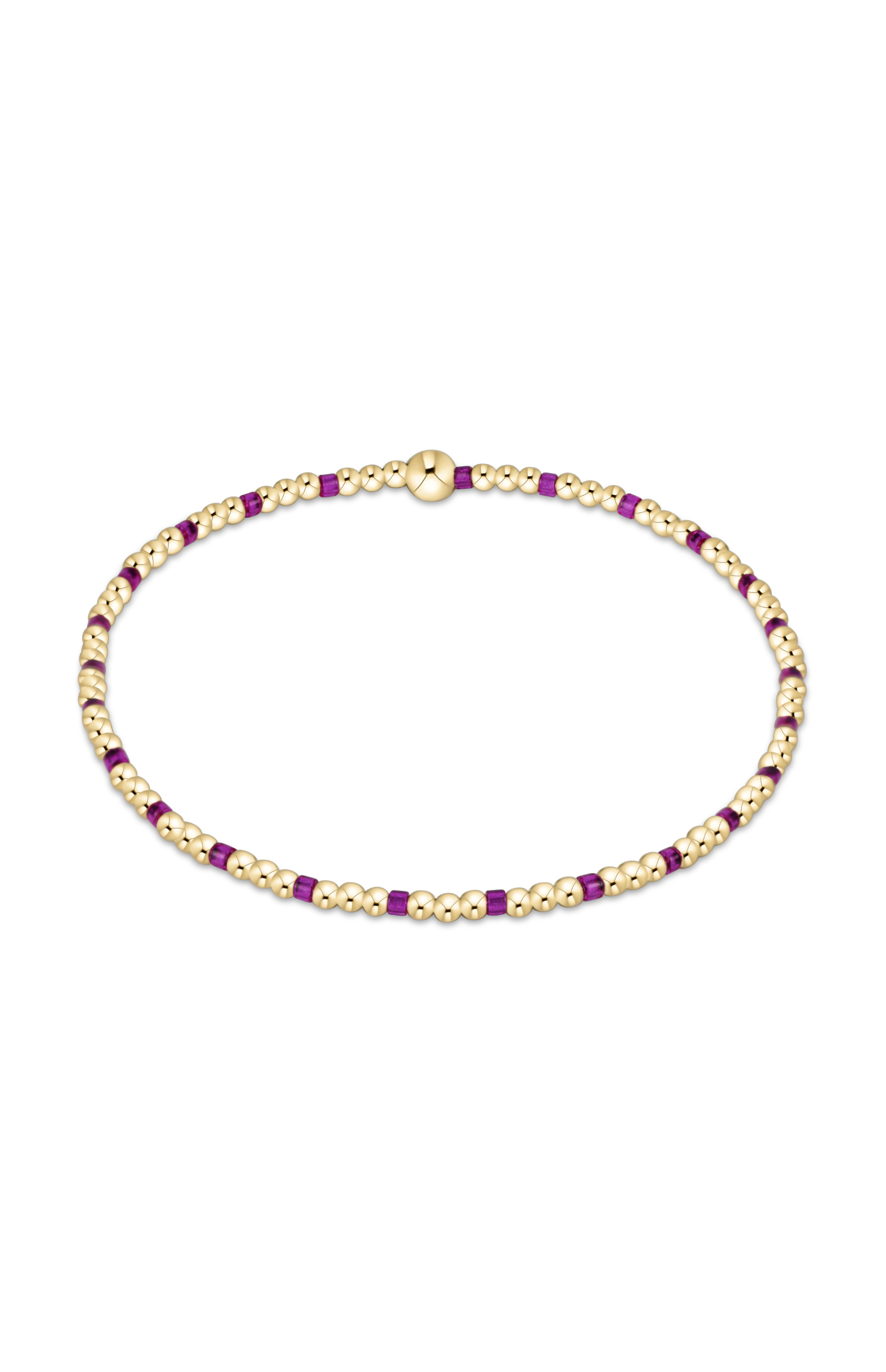 Hope Sincerity 2MM Bracelet - Fuchsia-260 eNewton-enewton-The Lovely Closet, Women's Fashion Boutique in Alexandria, KY