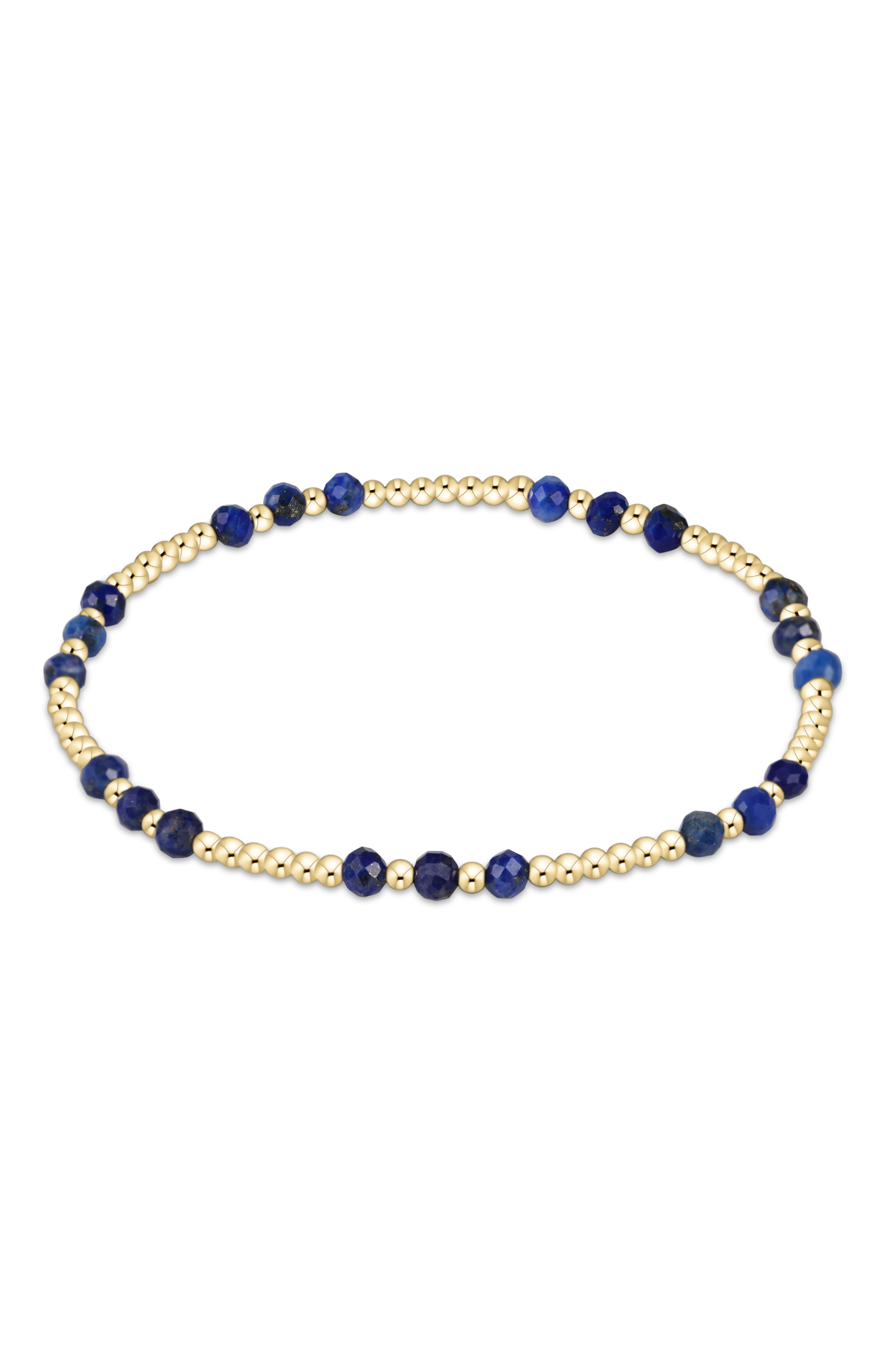 Gemstone Gold Joy 3MM Bracelet - Lapis-260 eNewton-enewton-The Lovely Closet, Women's Fashion Boutique in Alexandria, KY