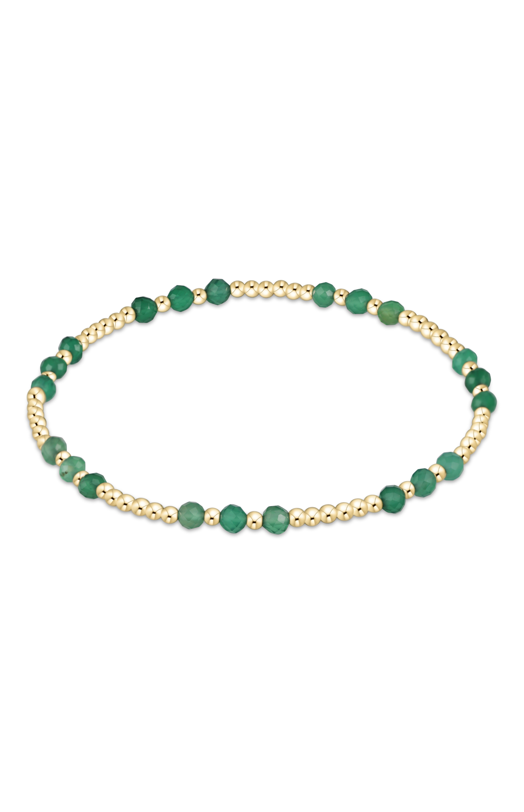 Gemstone Gold Joy 3MM Bracelet - Green Onyx-260 eNewton-enewton-The Lovely Closet, Women's Fashion Boutique in Alexandria, KY