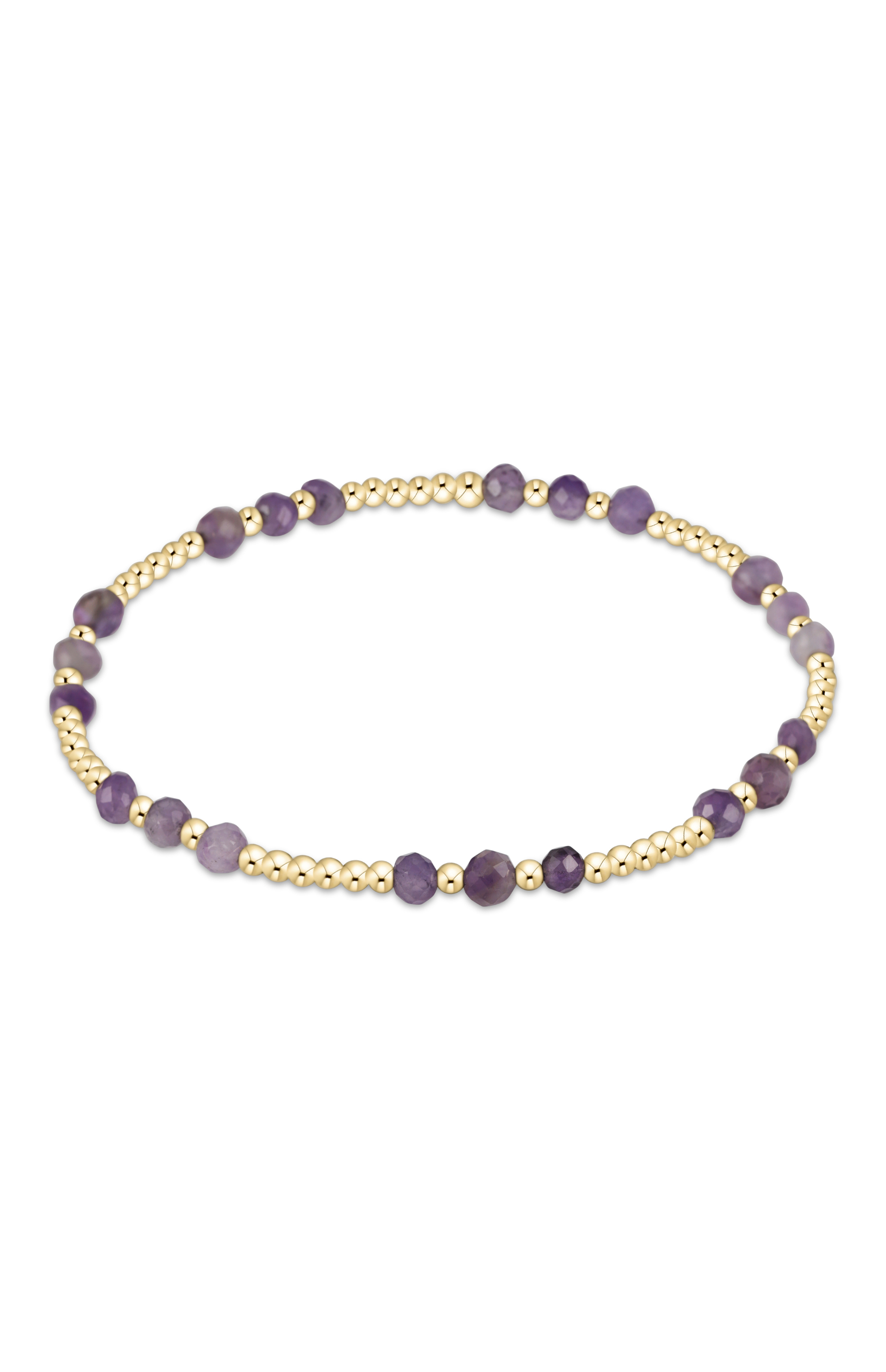 Gemstone Gold Joy 3MM Bracelet - Amethyst-260 eNewton-enewton-The Lovely Closet, Women's Fashion Boutique in Alexandria, KY