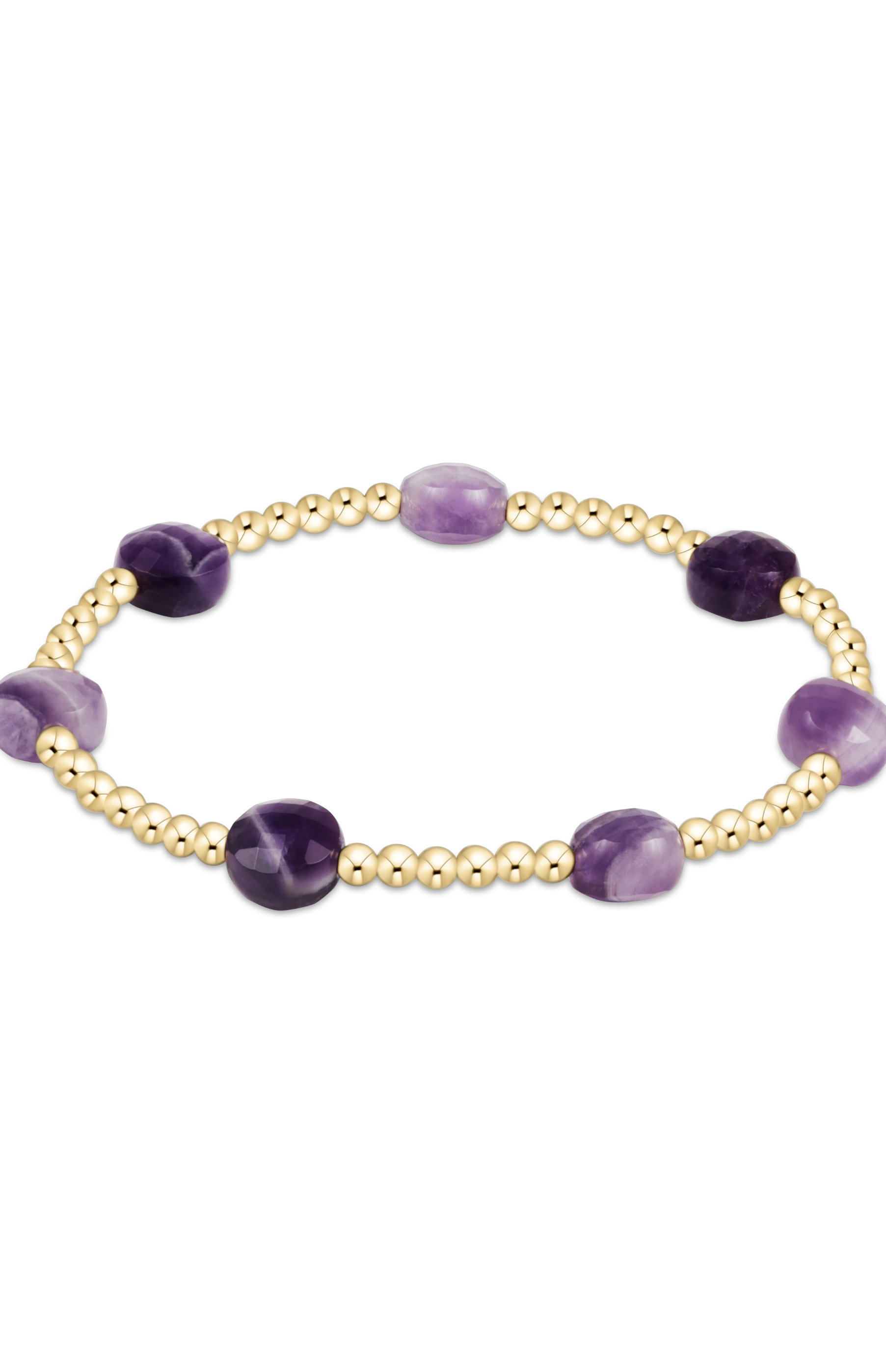 Admire Gold 3MM Bracelet - Amethyst-260 eNewton-eNewton-The Lovely Closet, Women's Fashion Boutique in Alexandria, KY