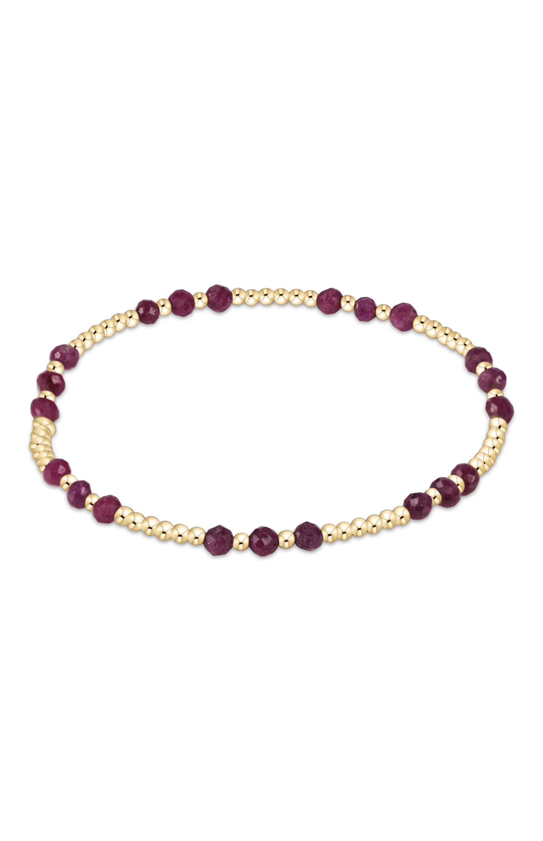 Gemstone Gold Joy 3MM Bracelet - Ruby-260 eNewton-enewton-The Lovely Closet, Women's Fashion Boutique in Alexandria, KY