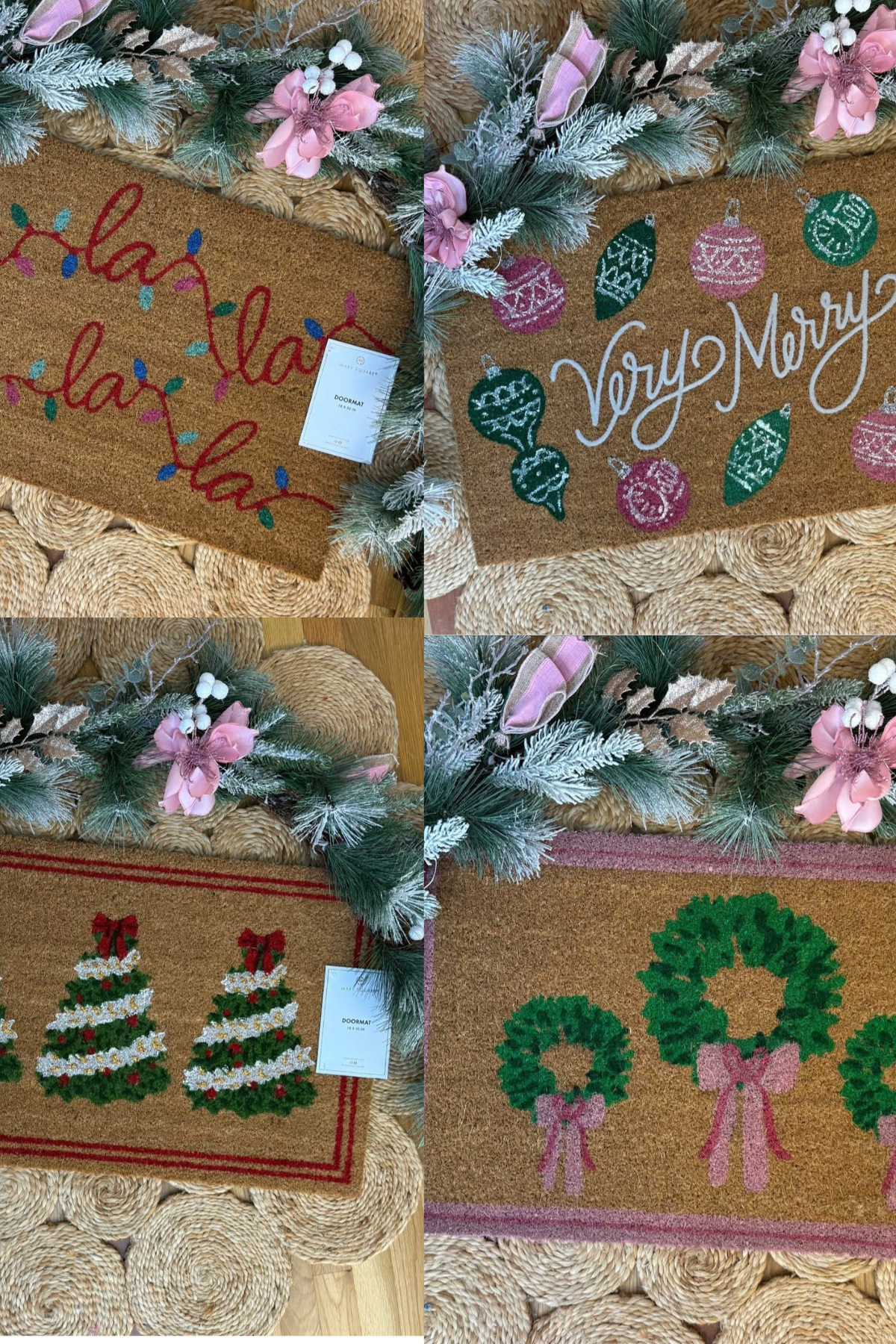 Mary Square 2025 Holiday Door Mat-350 Holiday-Mary Square-The Lovely Closet, Women's Fashion Boutique in Alexandria, KY