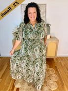 Seasonal Statement Maxi Dress-180 Dresses-She + Sky-The Lovely Closet, Women's Fashion Boutique in Alexandria, KY