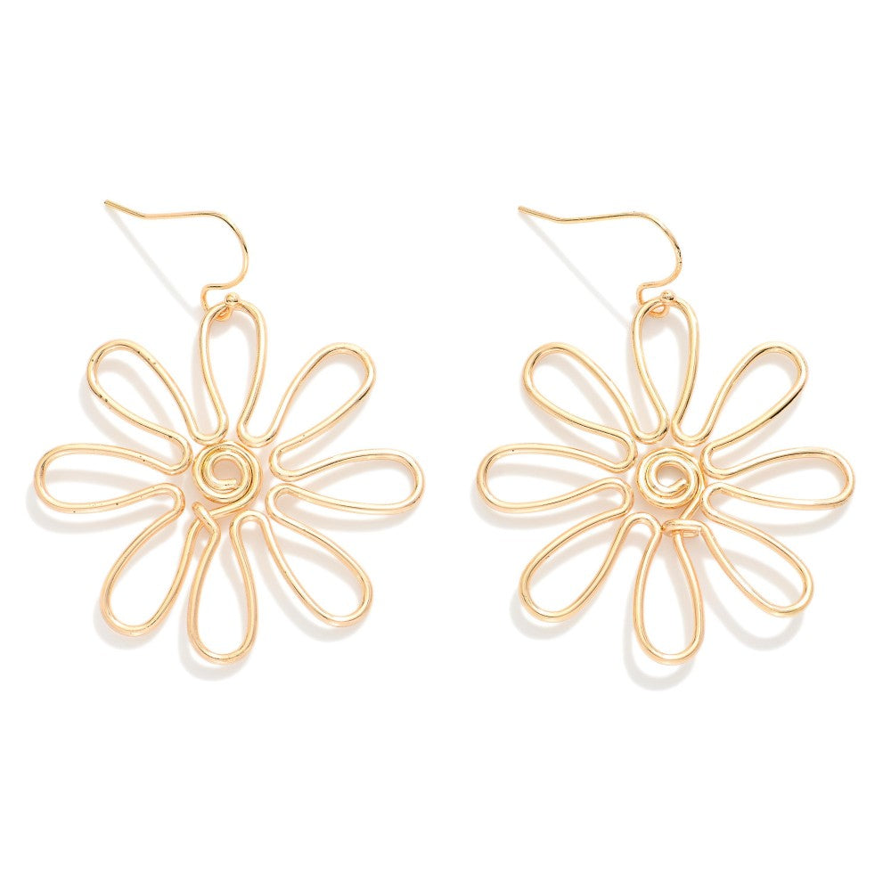 Twisted Daisy Earrings-250 Jewelry-judson-The Lovely Closet, Women's Fashion Boutique in Alexandria, KY