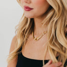 Talia Tied Necklace - WATERPROOF: Gold-250 Jewelry-Pretty Simple-The Lovely Closet, Women's Fashion Boutique in Alexandria, KY