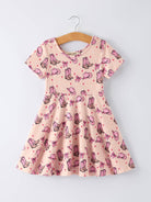 Western Print Short Sleeve Dress-360 Carolines Closet-Rylee Faith Designs-The Lovely Closet, Women's Fashion Boutique in Alexandria, KY