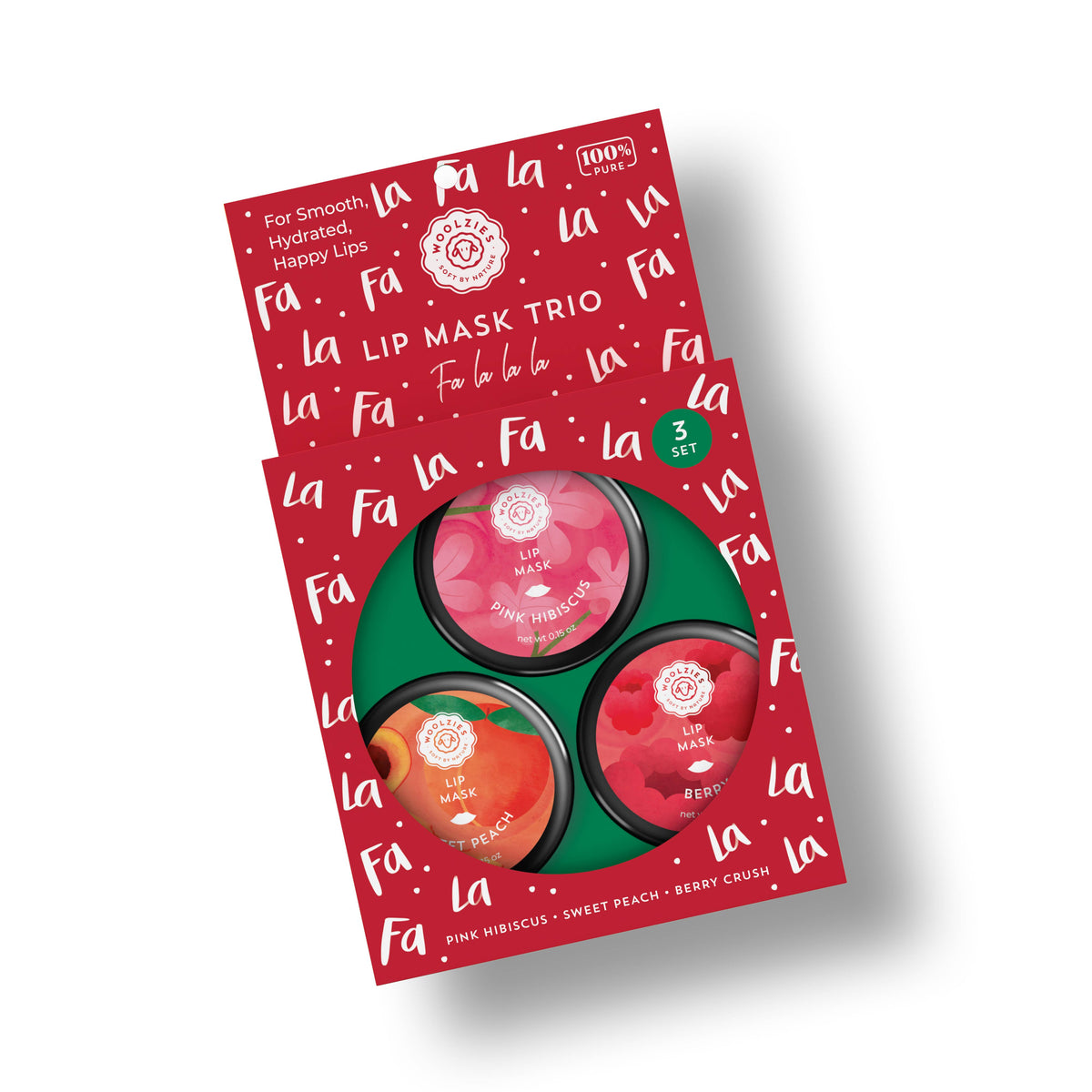 Fa La La La Holiday Trio Lip Mask-350 Holiday-Woolzies-The Lovely Closet, Women's Fashion Boutique in Alexandria, KY