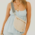 Westlyn Woven Bum Bag - Brown-290 Bag/Handbags-Pretty Simple-The Lovely Closet, Women's Fashion Boutique in Alexandria, KY