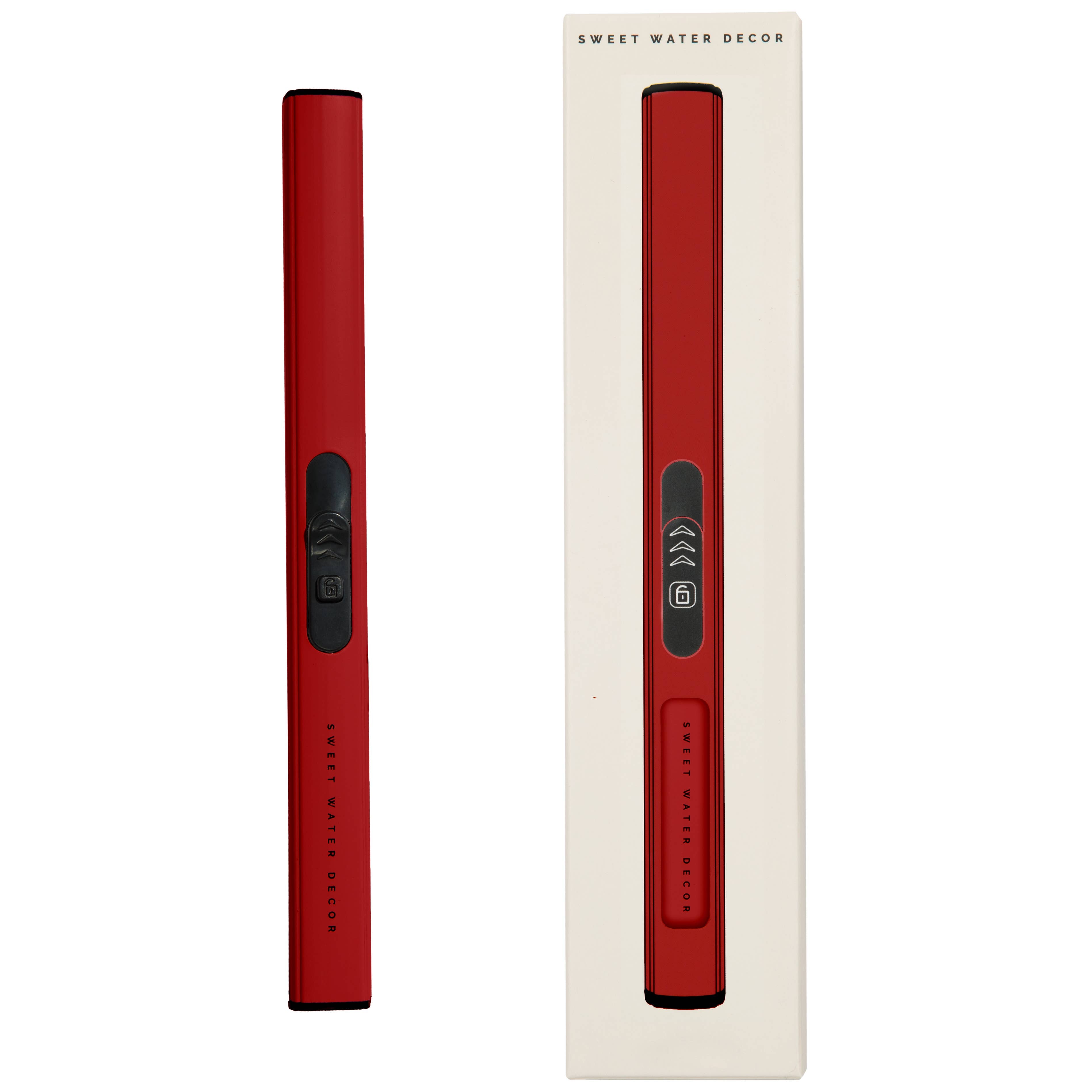 Red Rechargeable Electric Lighter-310 Gift-Sweet Water Decor-The Lovely Closet, Women's Fashion Boutique in Alexandria, KY