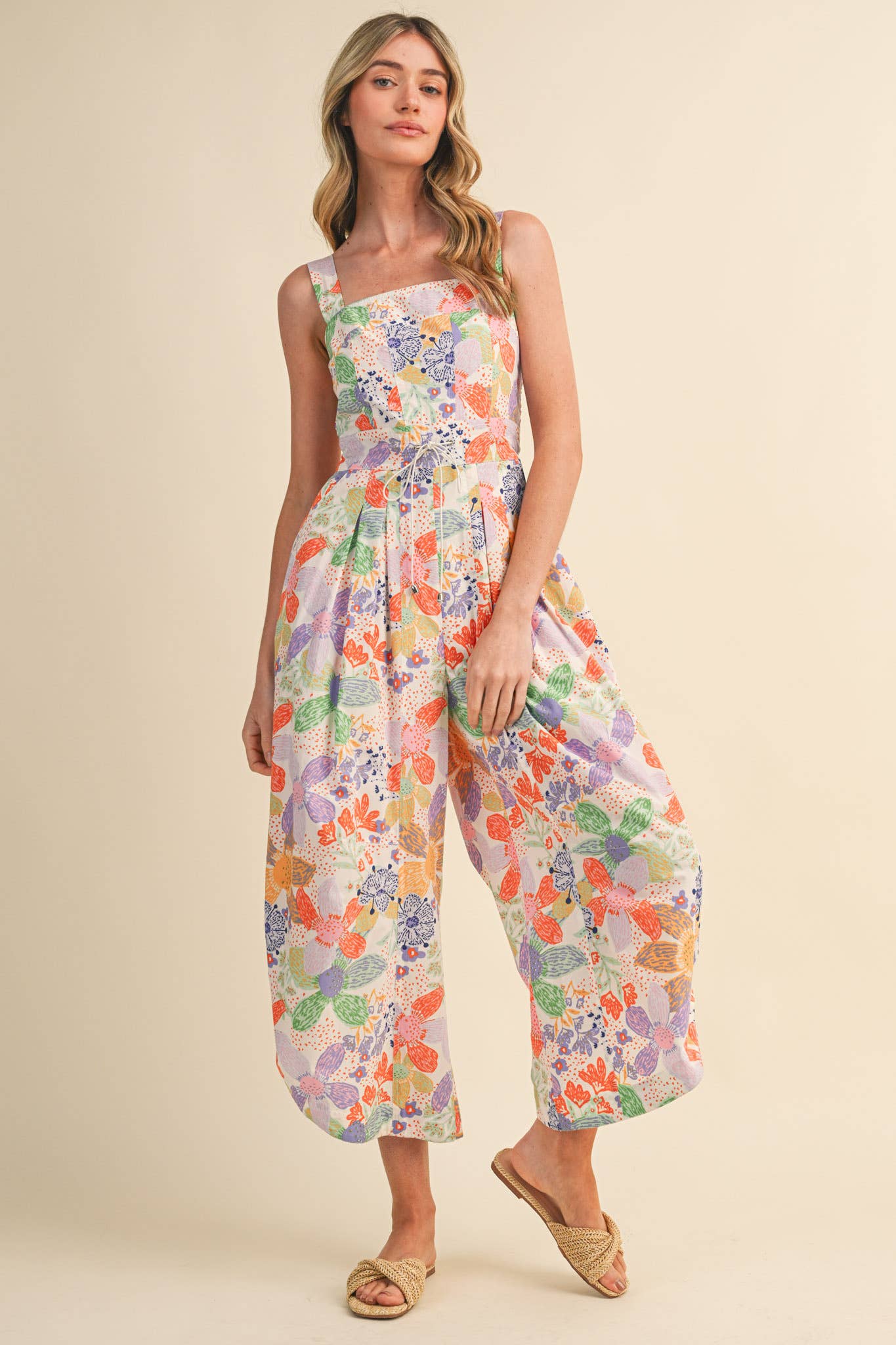 Citrus Splash Jumpsuit-190 Rompers/Jumpsuits/Sets-&MERCI-The Lovely Closet, Women's Fashion Boutique in Alexandria, KY