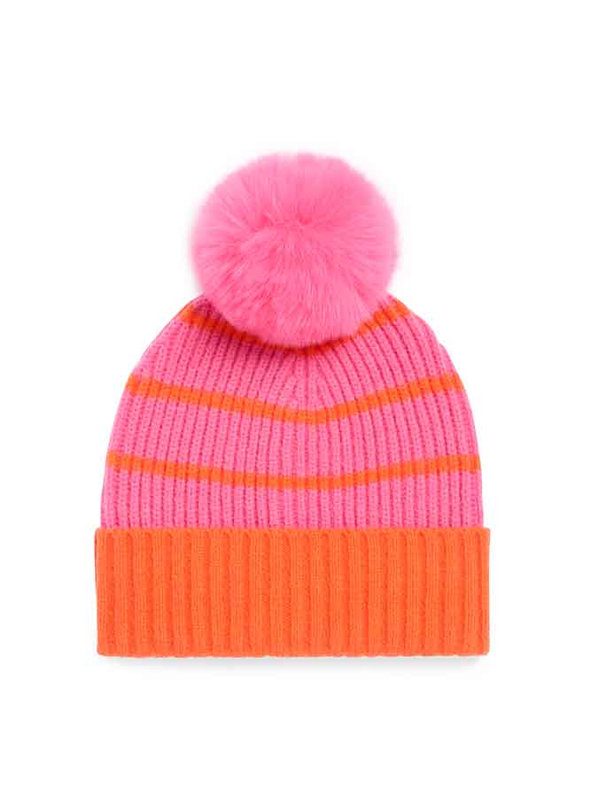 Allison Beanie - Pink-350 Holiday-Shiraleah-The Lovely Closet, Women's Fashion Boutique in Alexandria, KY