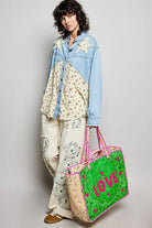 LOVE Bandana Quilted Tote Bag-280 Accessories-Pol Clothing-The Lovely Closet, Women's Fashion Boutique in Alexandria, KY