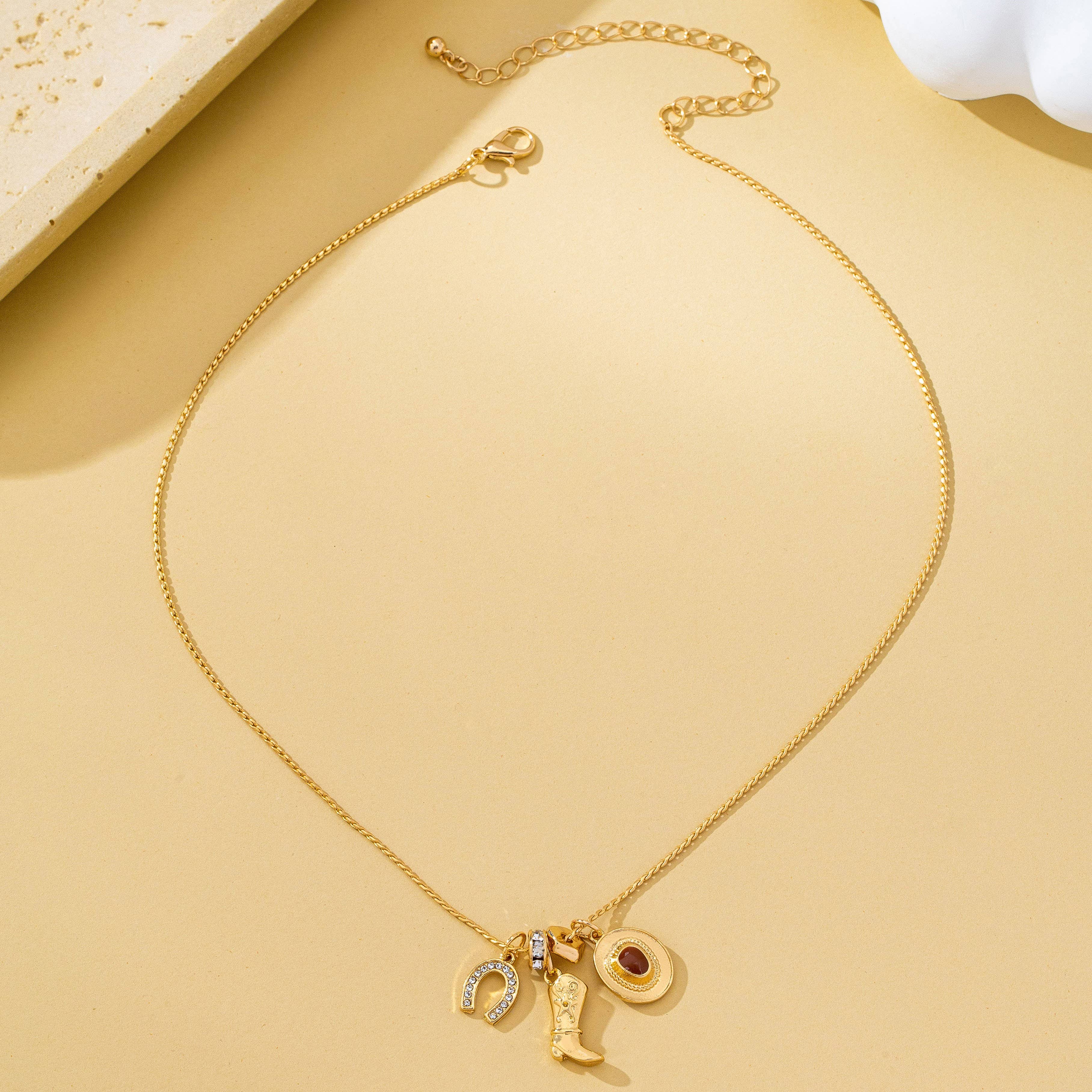 Western Charm Necklace-280 Accessories-JOSSLYN by wall to wall-The Lovely Closet, Women's Fashion Boutique in Alexandria, KY