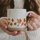Orange Leaves Stoneware Coffee Mug-310 Gift-Sweet Water Decor-The Lovely Closet, Women's Fashion Boutique in Alexandria, KY
