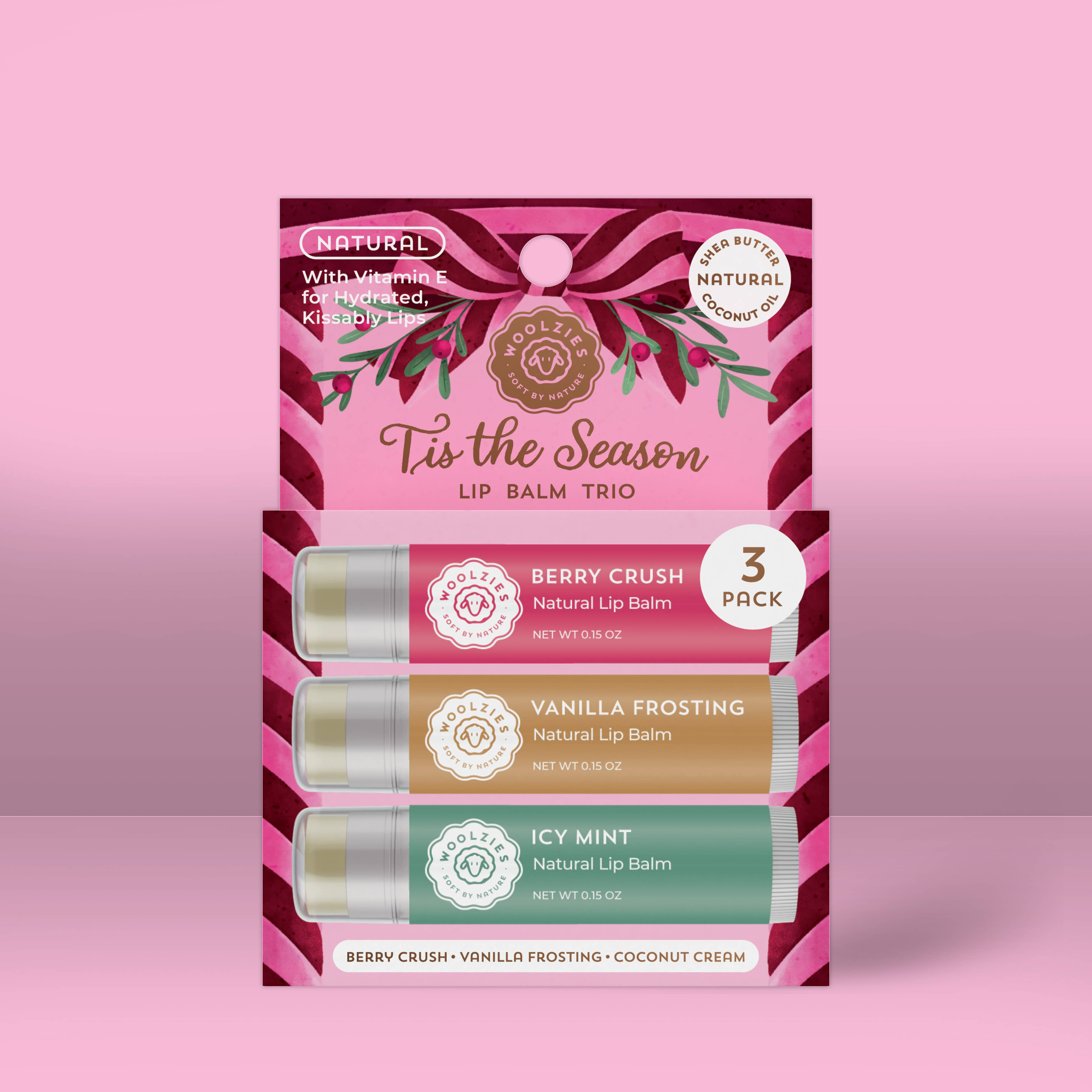 Tis the Season Holiday Lip Balm Trio-350 Holiday-Woolzies-The Lovely Closet, Women's Fashion Boutique in Alexandria, KY