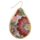 Autumn Bloom Embroidered Teardrop Earrings-280 Accessories-ZAD-The Lovely Closet, Women's Fashion Boutique in Alexandria, KY