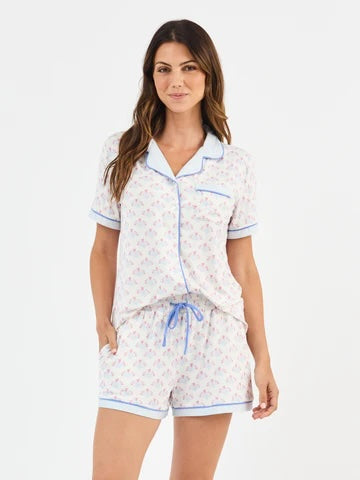 Mary Square Charlotte Short Set - Belle Blooms-190 Rompers/Jumpsuits/Sets-Mary Square-The Lovely Closet, Women's Fashion Boutique in Alexandria, KY