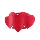 Flat Hair Clip | Medium | Red Heart to Heart-300 Headwear-TELETIES-The Lovely Closet, Women's Fashion Boutique in Alexandria, KY
