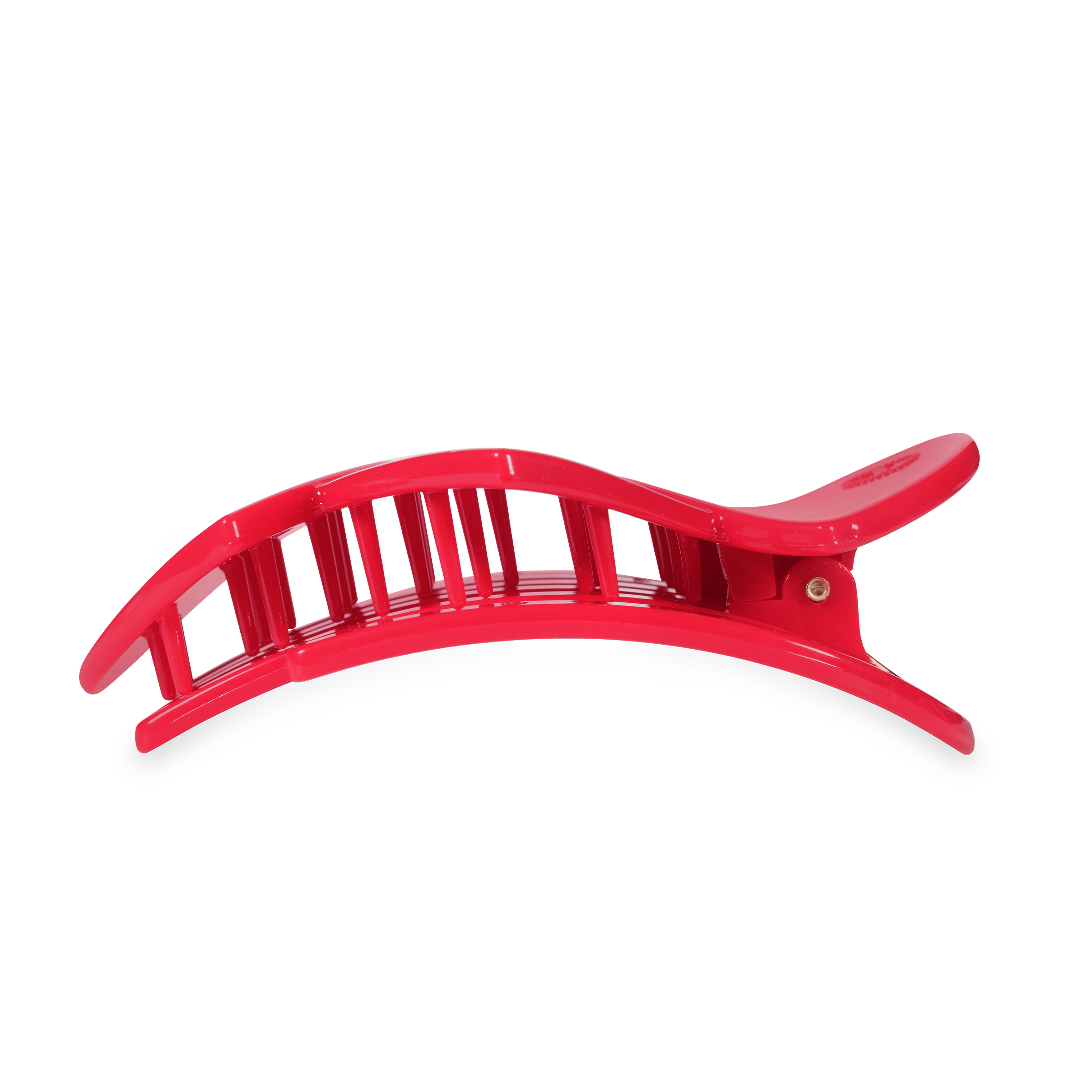 Flat Hair Clip | Large | Red Heart to Heart-300 Headwear-TELETIES-The Lovely Closet, Women's Fashion Boutique in Alexandria, KY