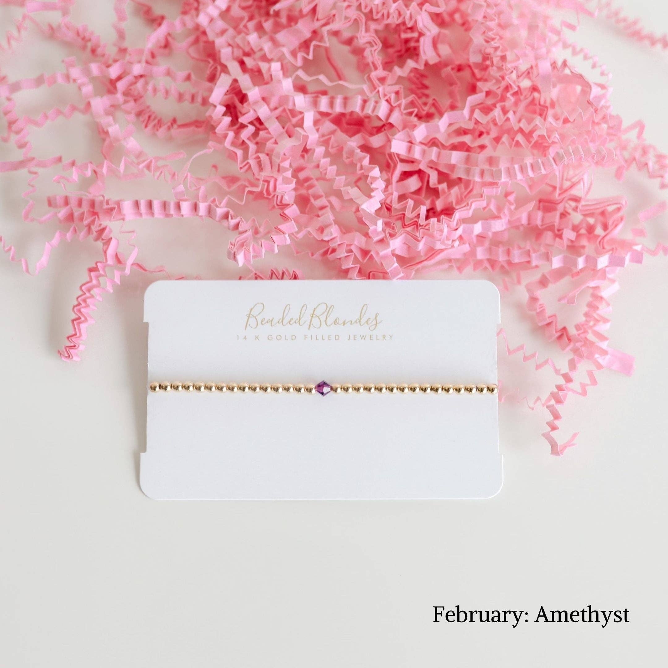 Beaded Blondes 7.25 inch Swarovski Birthstone Bracelet-250 Jewelry-Beaded Blondes-The Lovely Closet, Women's Fashion Boutique in Alexandria, KY