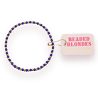 Cobalt Blue Demi Bracelet: Gold / Standard 6.75 inch-bracelet-Beaded Blondes-The Lovely Closet, Women's Fashion Boutique in Alexandria, KY