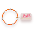 Orange Pearl: Std 6.75-bracelet-Beaded Blondes-The Lovely Closet, Women's Fashion Boutique in Alexandria, KY