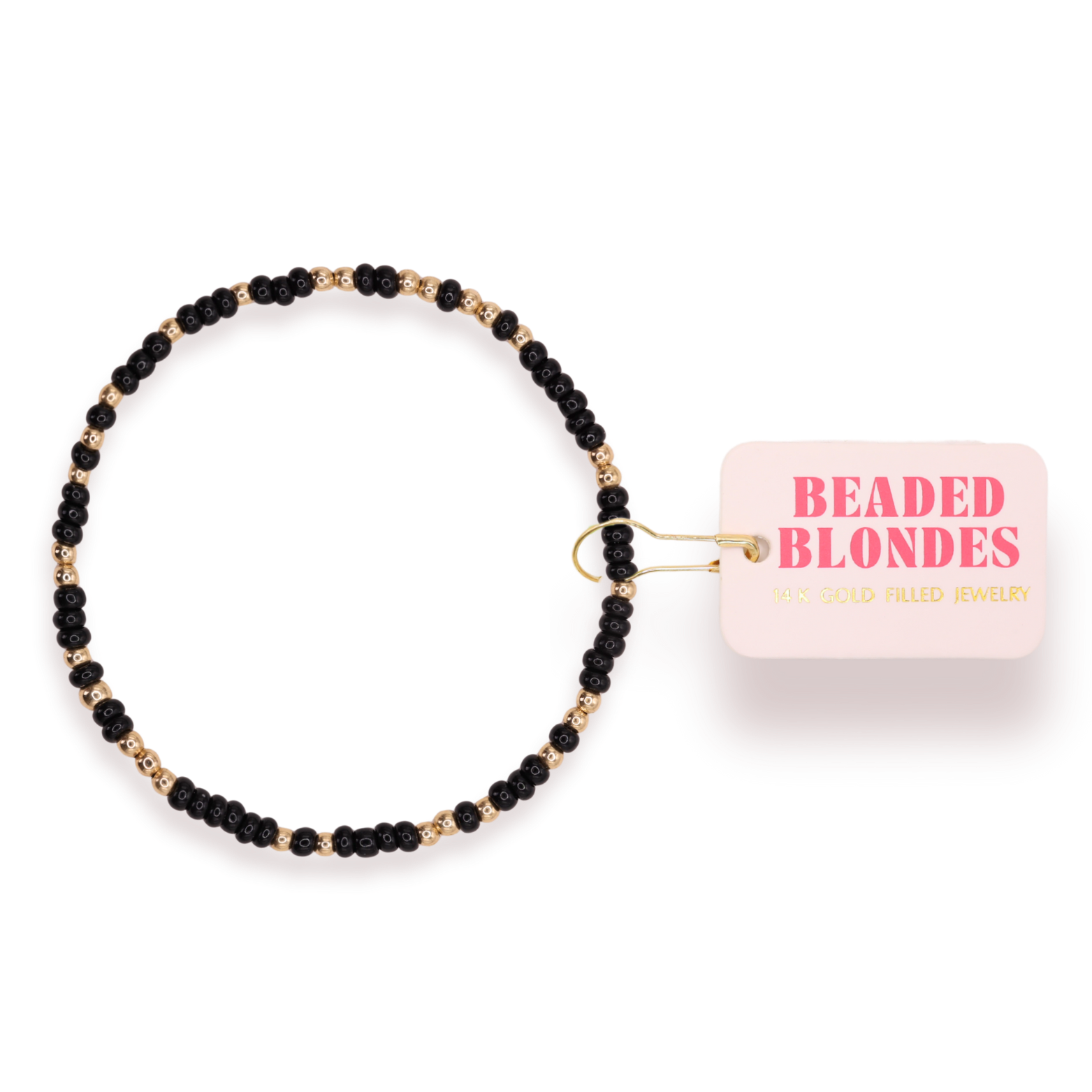 Black Sprinkle: Ext 7.25 inch-bracelets-Beaded Blondes-The Lovely Closet, Women's Fashion Boutique in Alexandria, KY